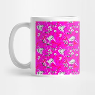 White Flamingos Mug